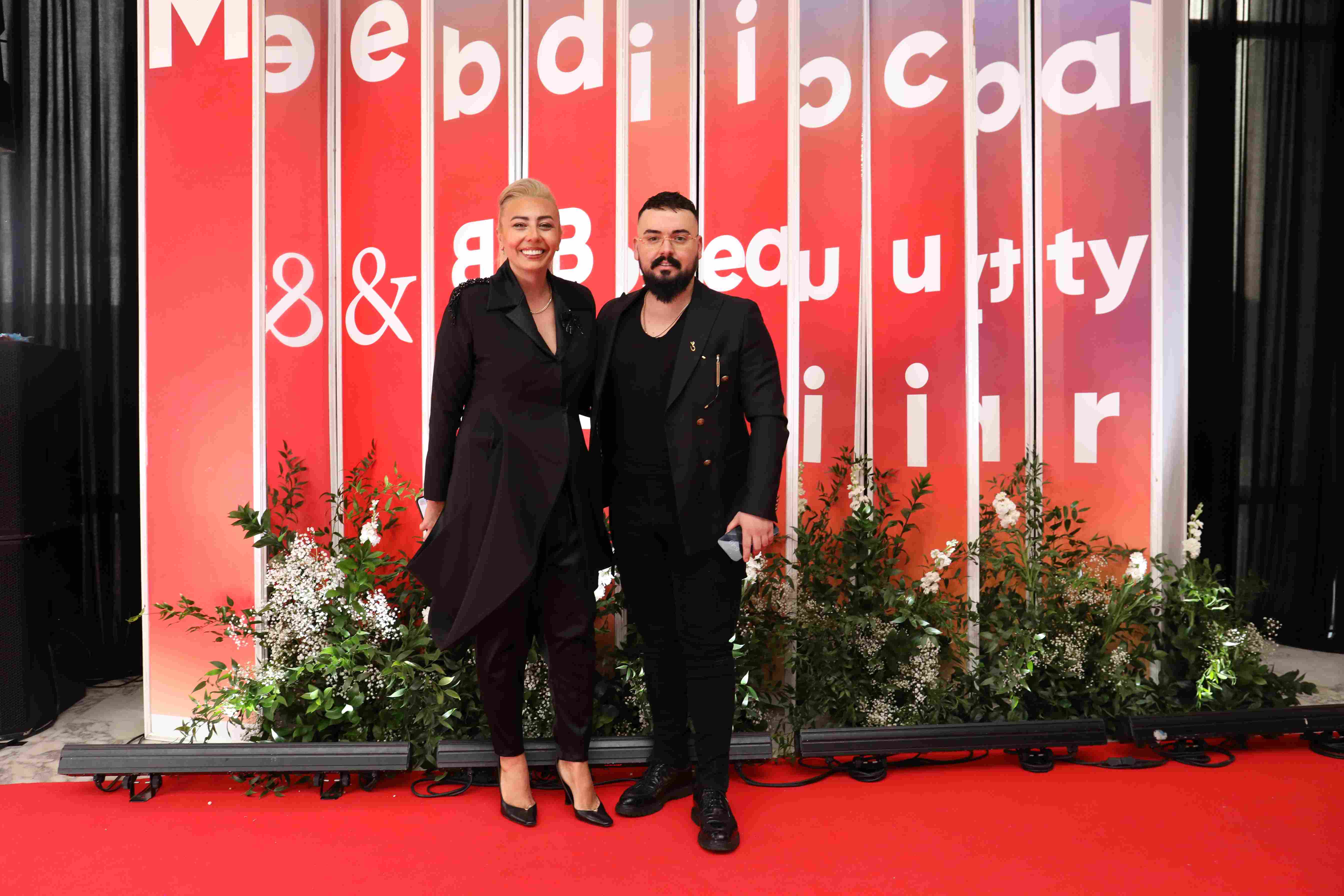 Networking event at beauty exhibition